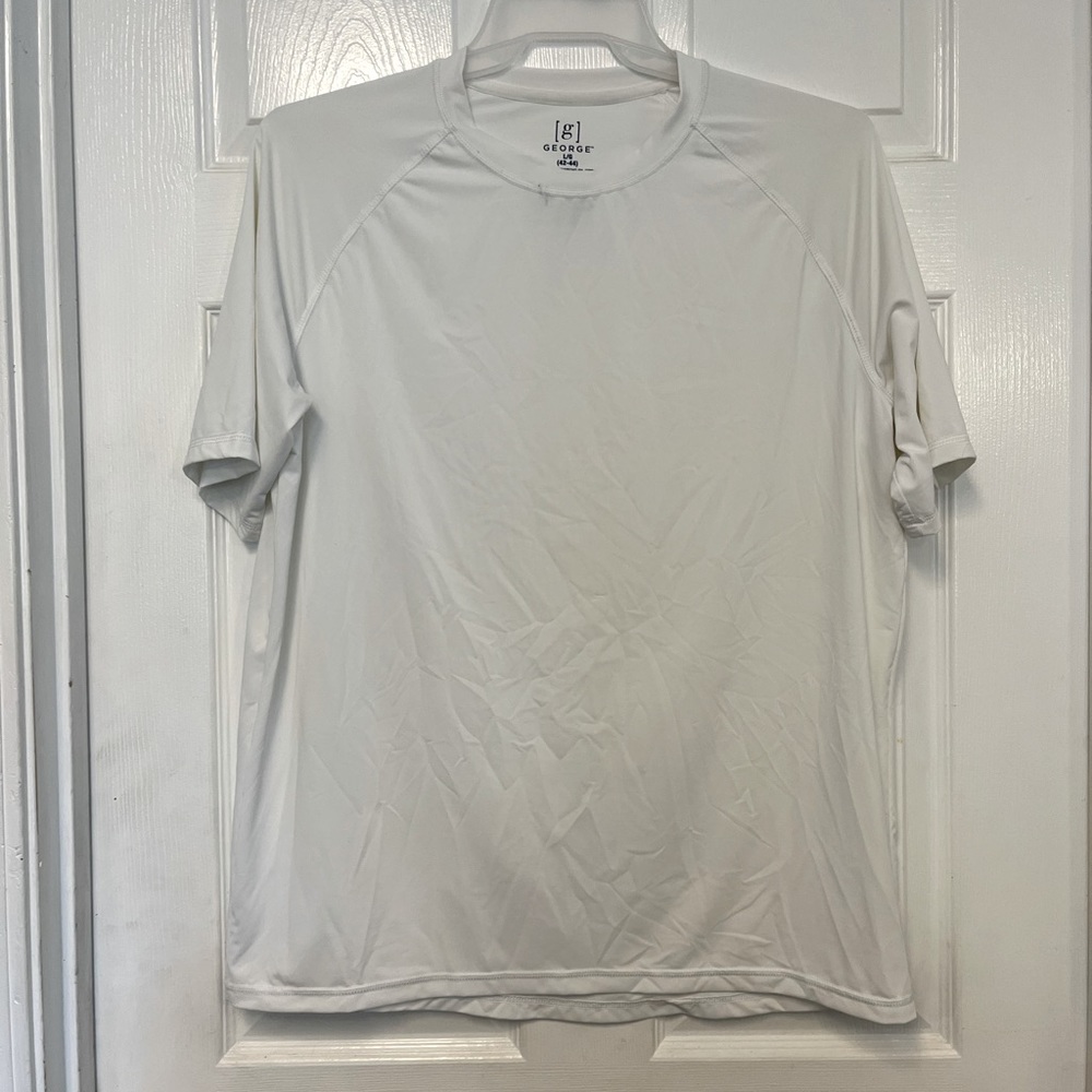 Men’s White Quick Dry Swim Shirt